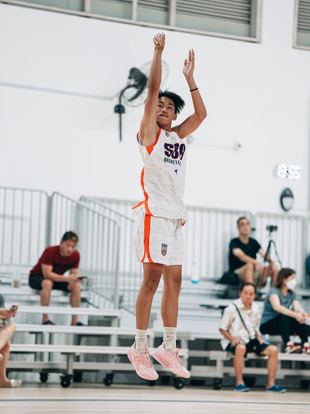 SBA trainee rising for a jump shot