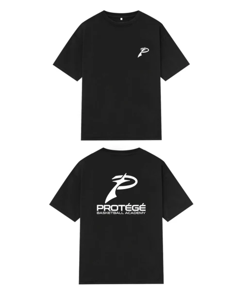 RV-T05 Academy Tee, Black with white print